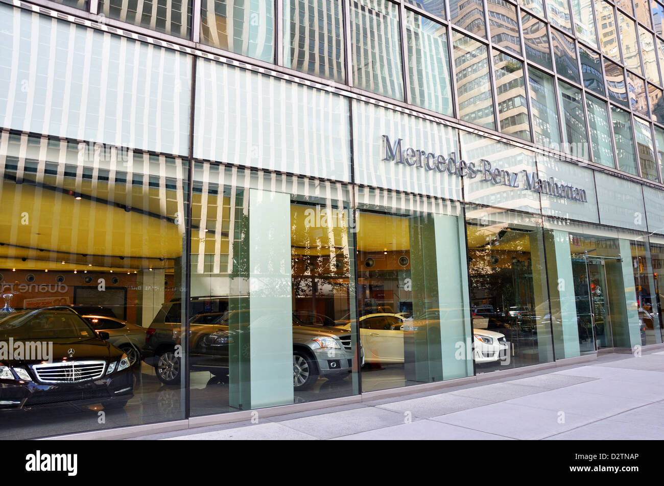 MercedesBenz car dealership, New York City, USA Stock Photo Alamy