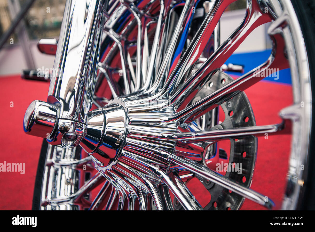 Wheel of a motorcycle hires stock photography and images Alamy