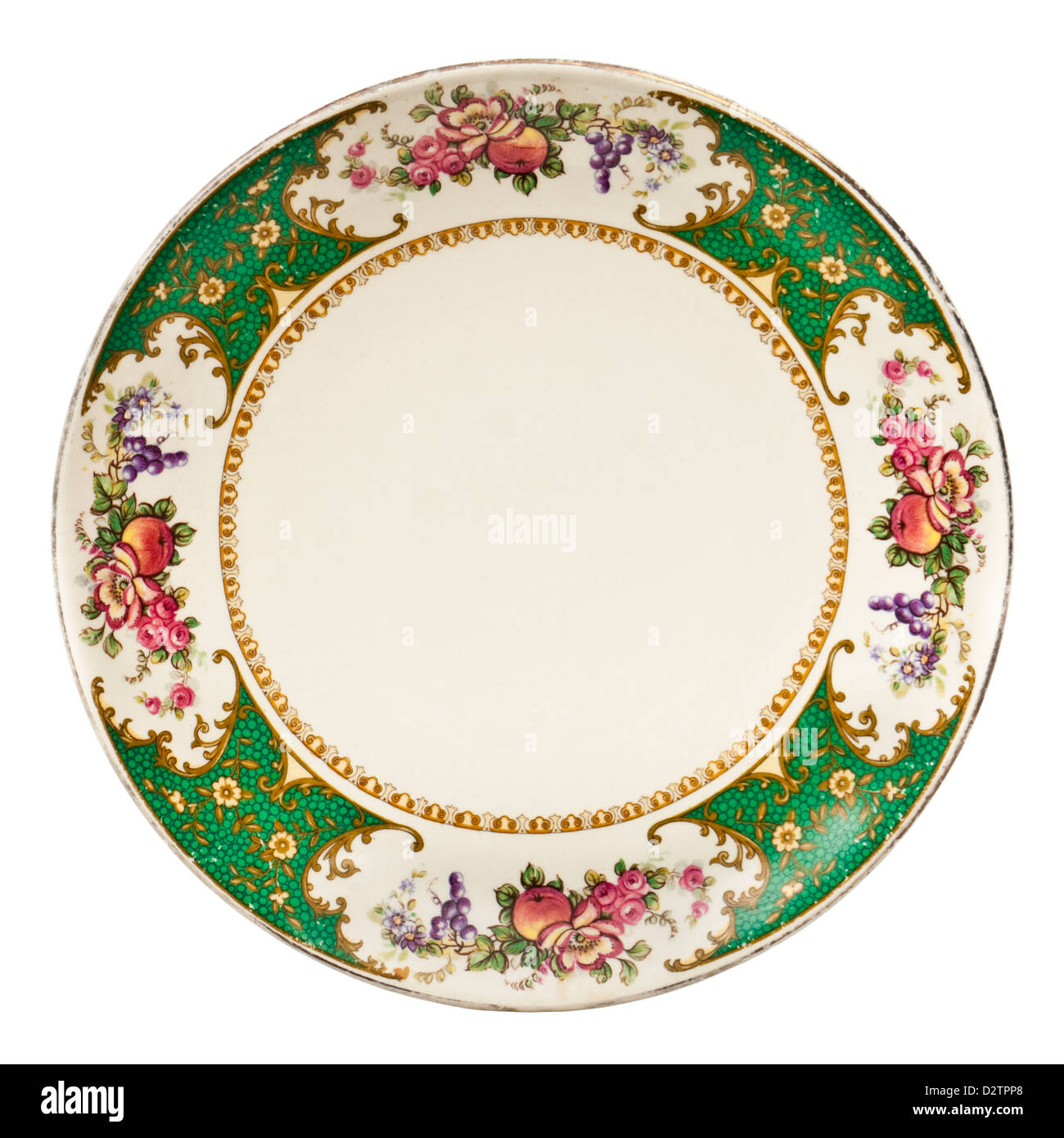 Antique semiporcelain plate by Sampson Bridgwood & Son Ltd, Anchor