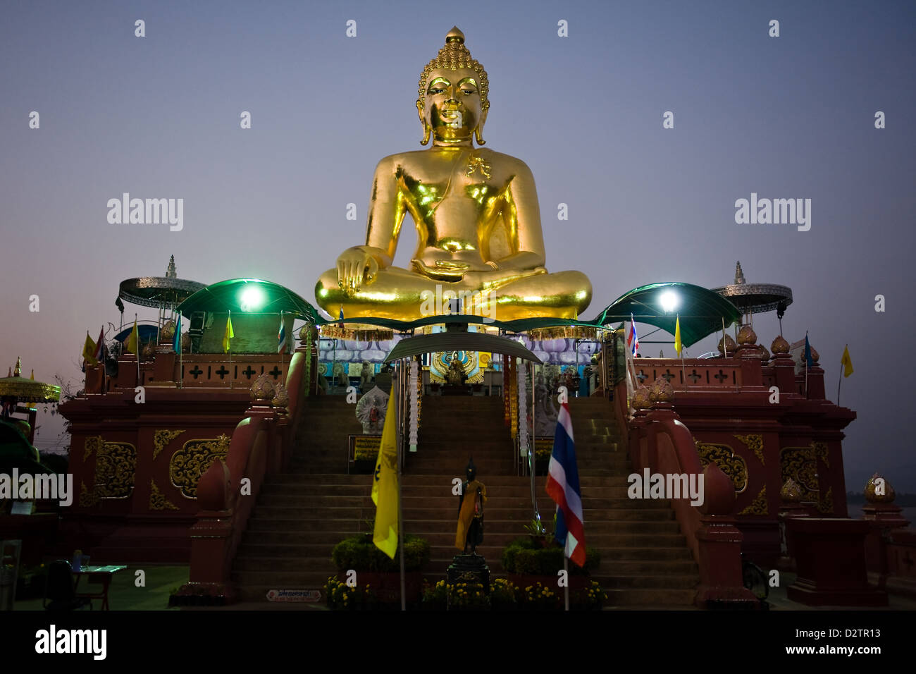 Sop Rauk Sop Ruak, Thailand, the Golden Buddha of Sop Ruak Stock Photo - Alamy
