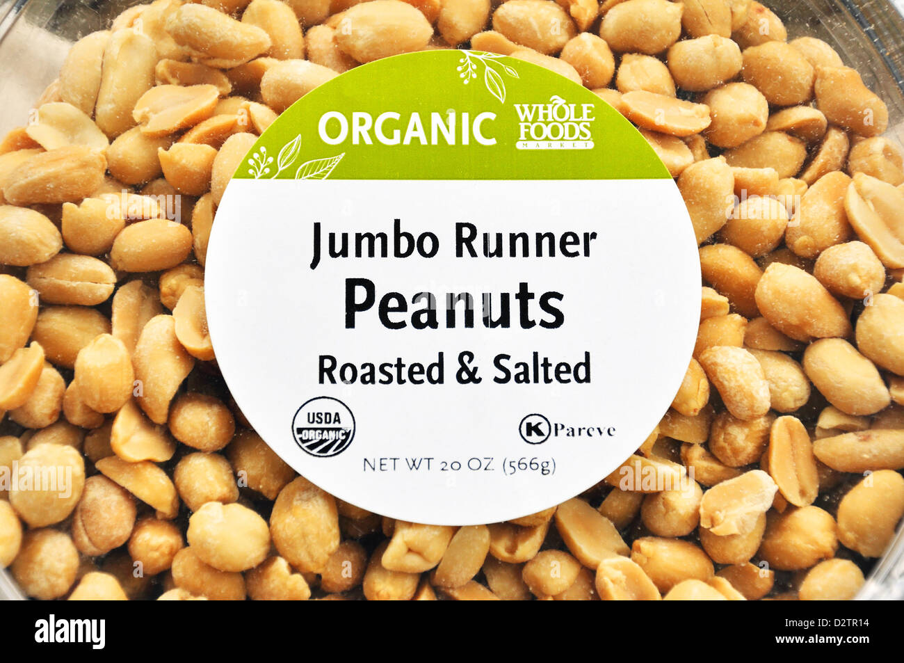 Package of organic jumbo peanuts Stock Photo Alamy