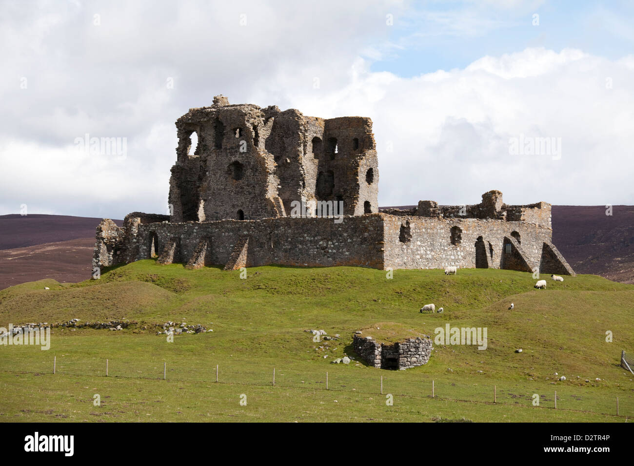 Auchindoun Castle, Speyside Scotland Stock Photo