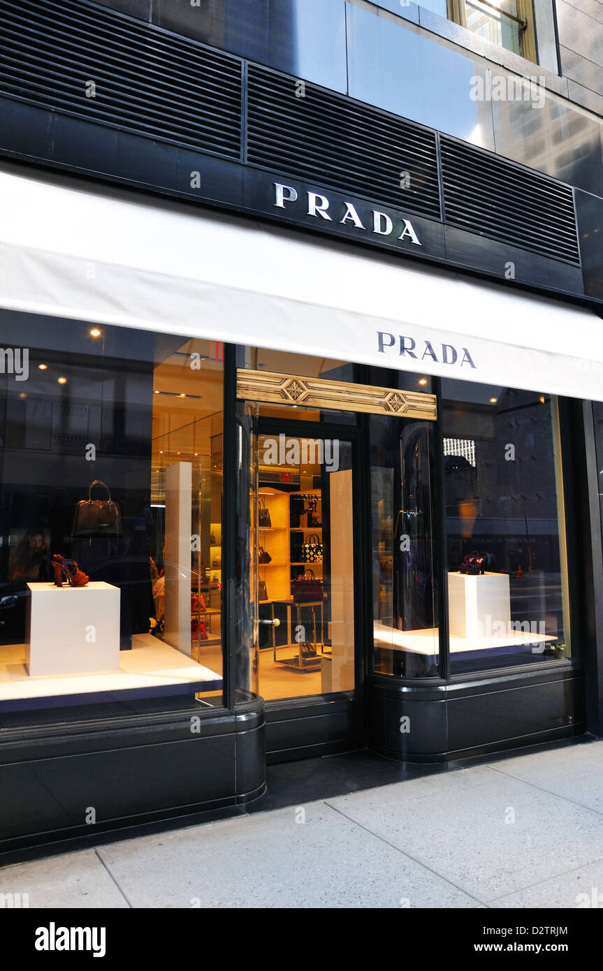 Prada designer fashion store, New York, USA Stock Photo - Alamy