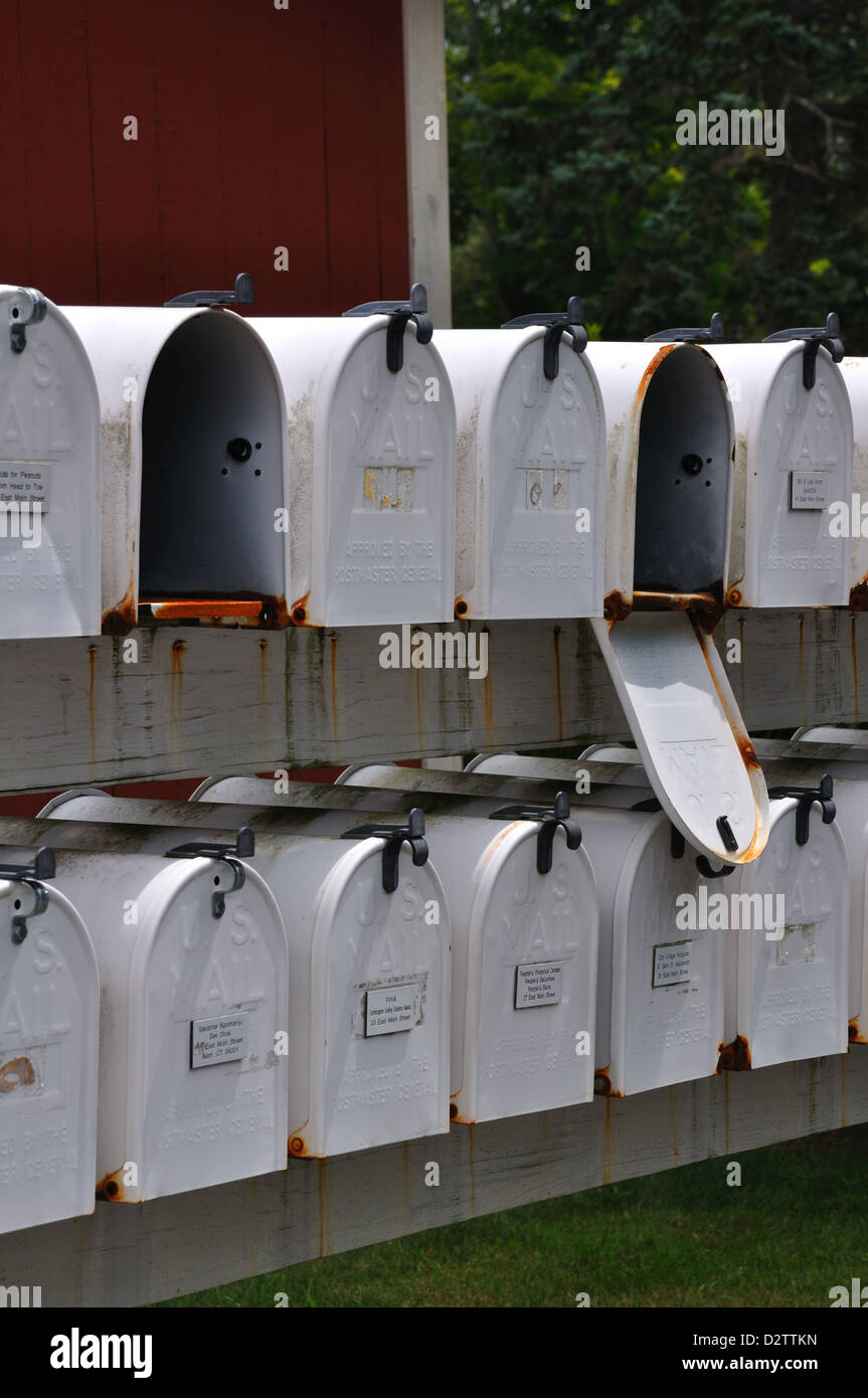 Mailboxes in Avon, Connecticut, New England, USA Stock Photo Alamy