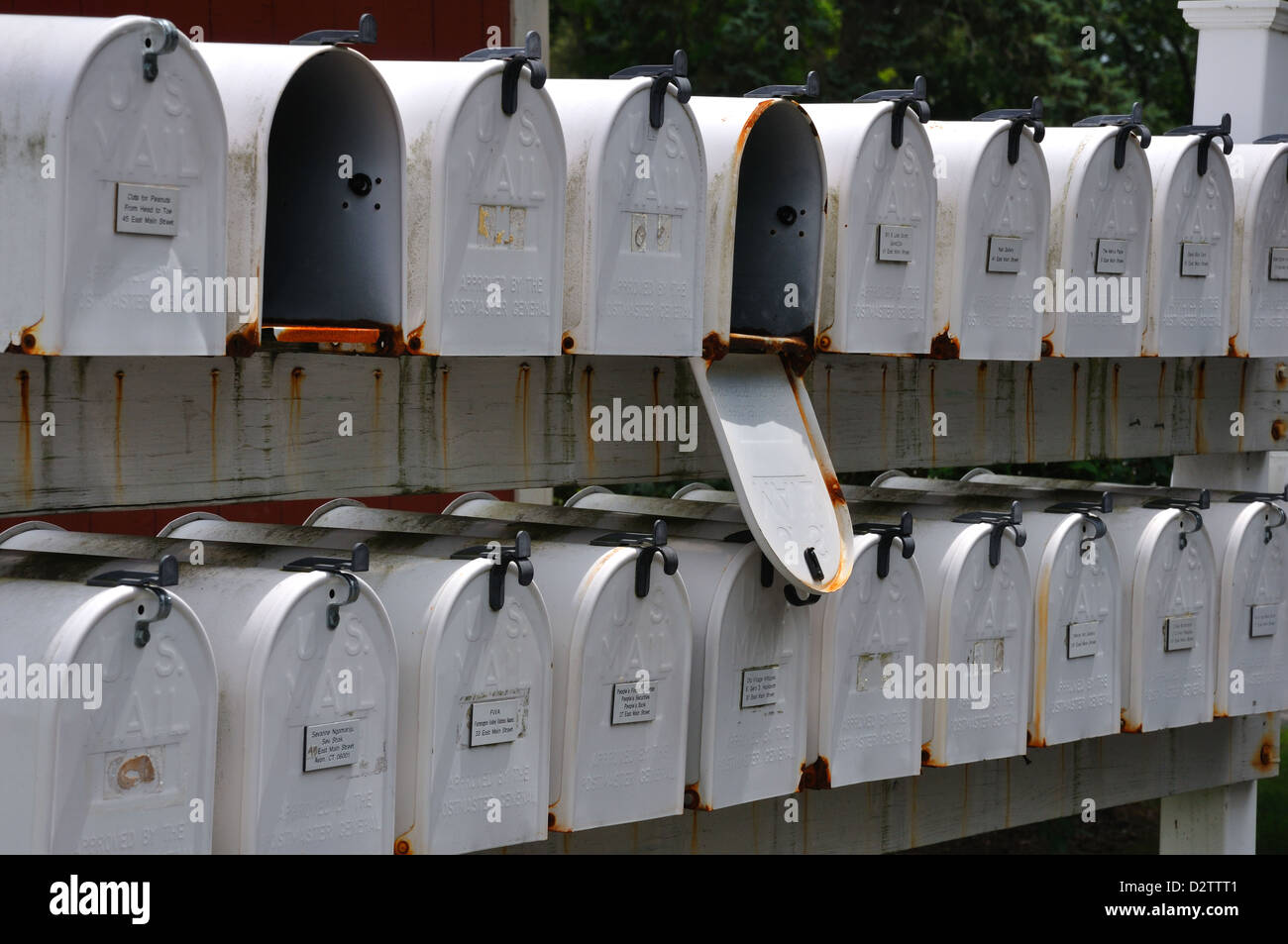 Mailboxes in Avon, Connecticut, New England, USA Stock Photo Alamy