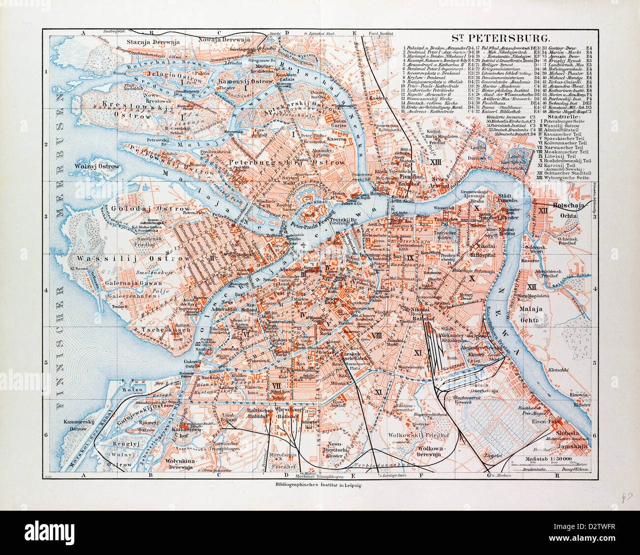 Map of st petersburg hires stock photography and images Alamy