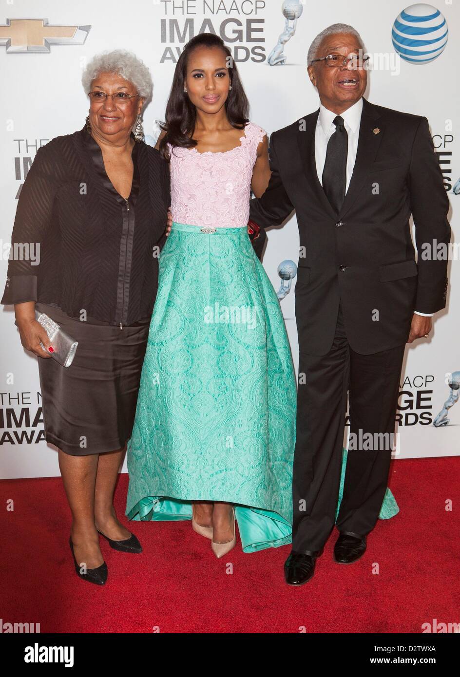 Valerie Washington, Kerry Washington, Earl Washington at arrivals for