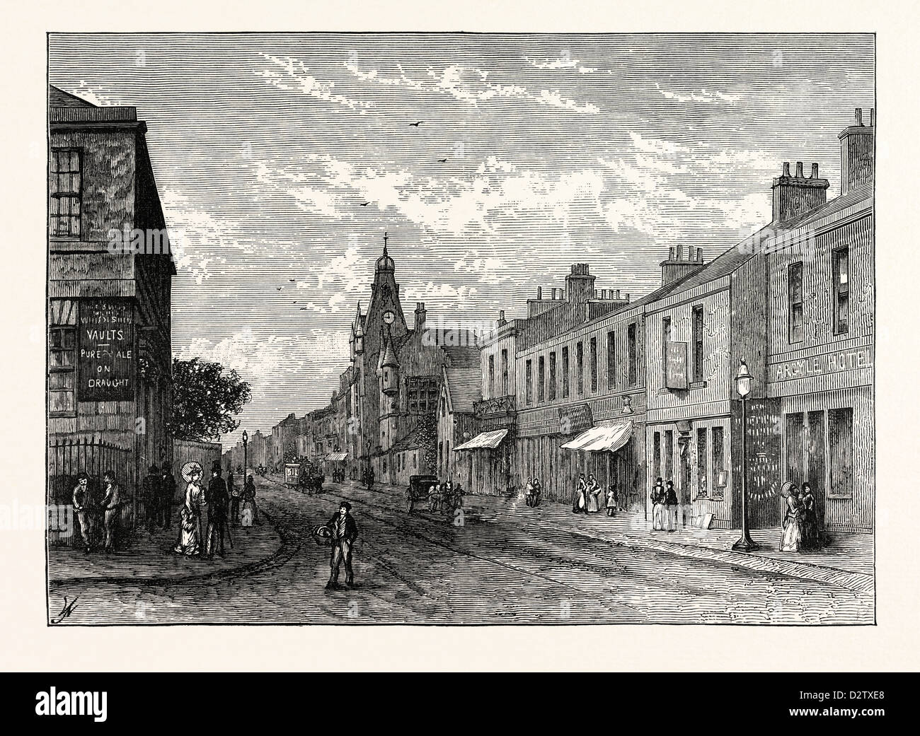 EDINBURGH HIGH STREET PORTOBELLO Stock Photo Alamy