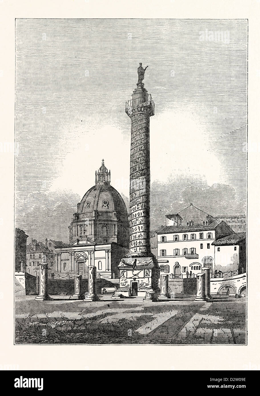 Trajans column engraving hi-res stock photography and images - Alamy