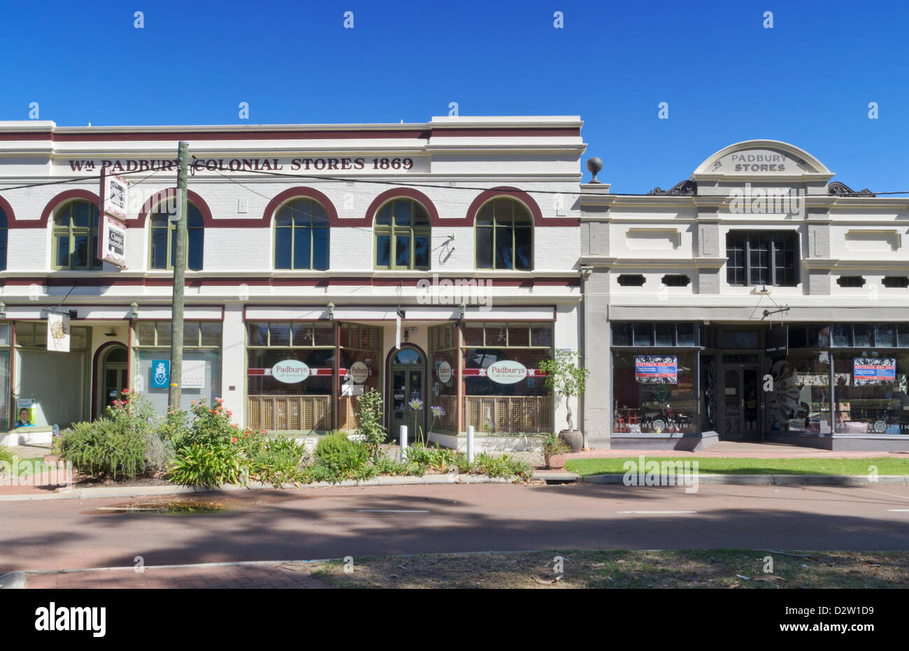 Historic colonial buildings in Guildford, Western Australia Stock Photo