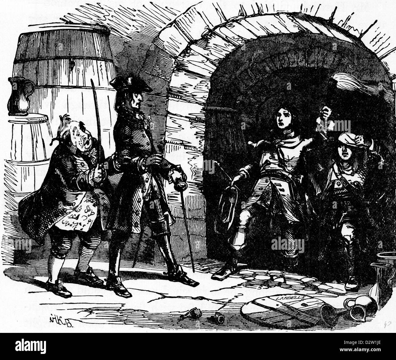 Charles Dickens Barnaby Rudge 1841 illustration 19th century Stock ...