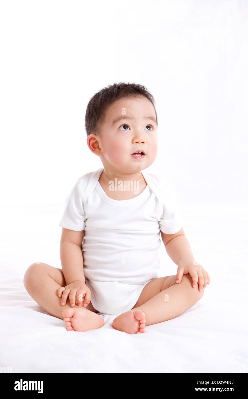 Portrait of adorable baby boy Stock Photo - Alamy