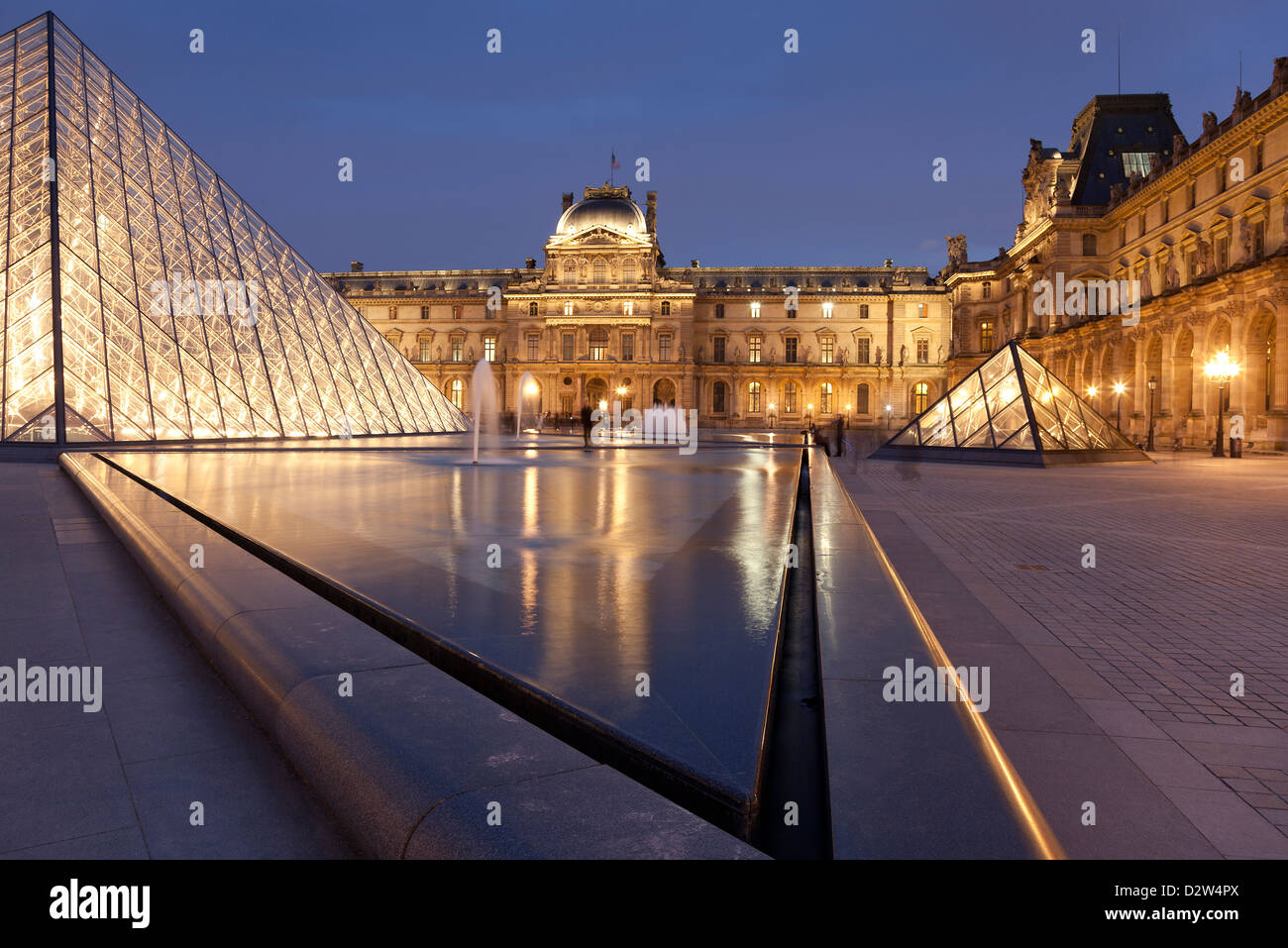 Louvre museum, Paris, Ile de France, France Stock Photo