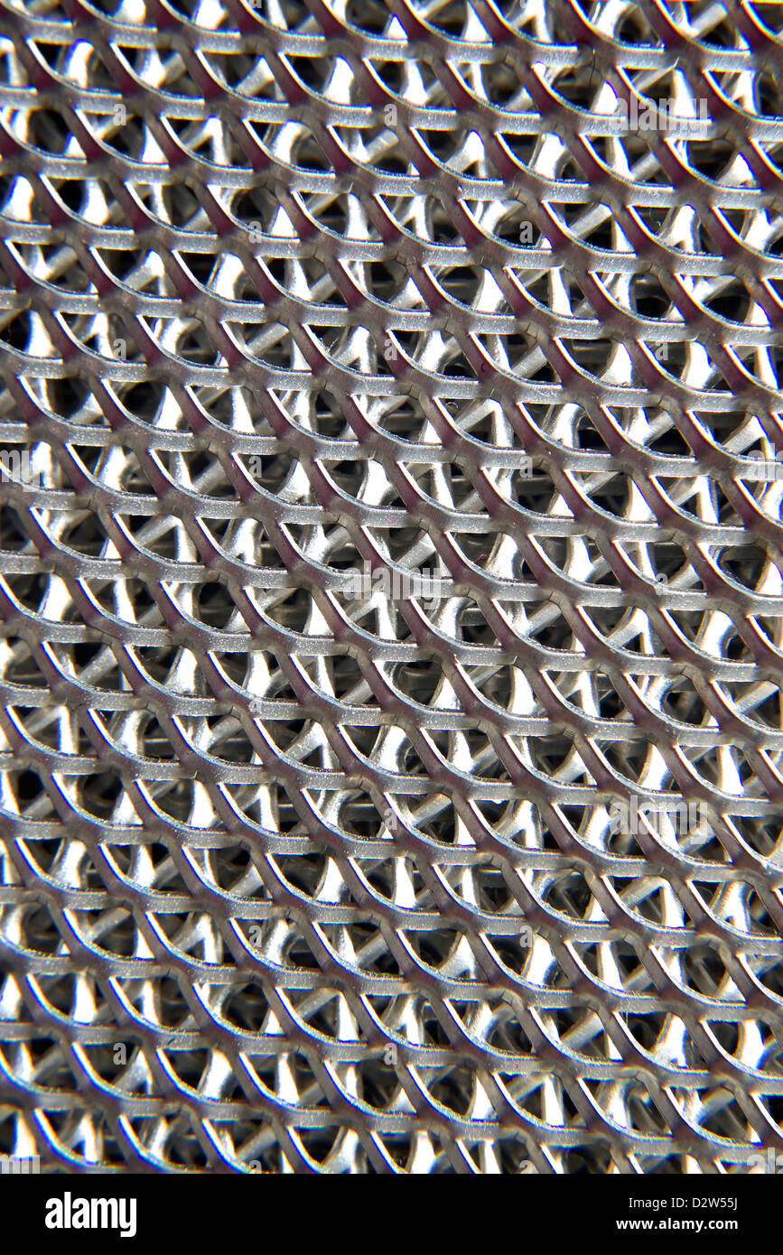 Closeup of metal mesh Stock Photo - Alamy