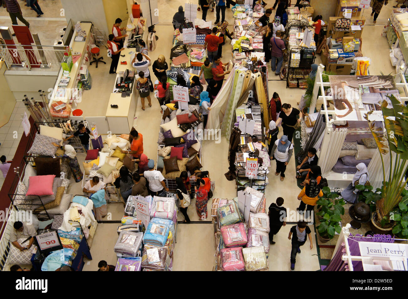 cheap sales at shopping centre in Kuala Lumpur, Malaysia Stock Photo