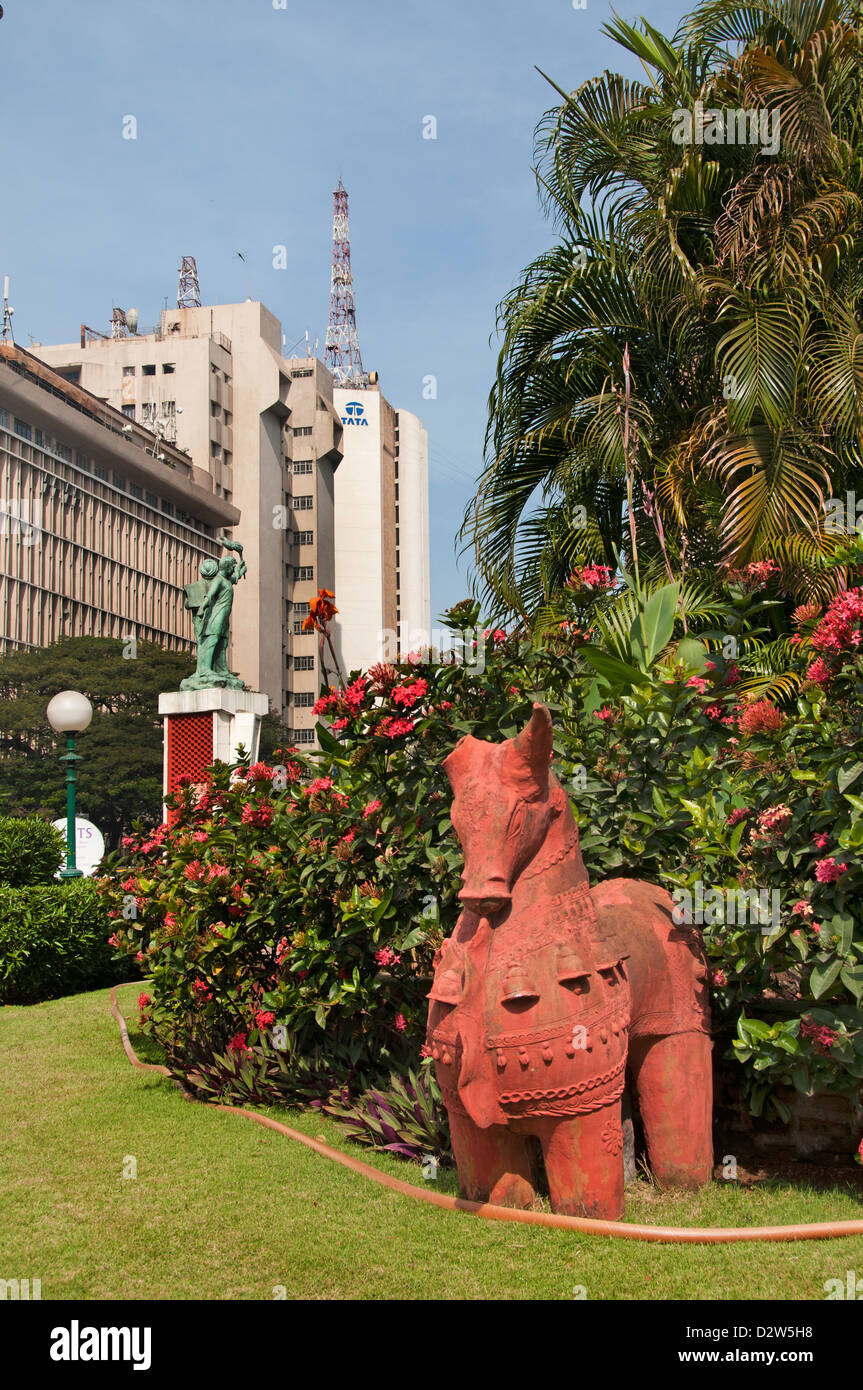 Mumbai Fort ( Bombay ) India Flora Fountain  Mahatma Gandhi -  MG Road Fort Stock Photo