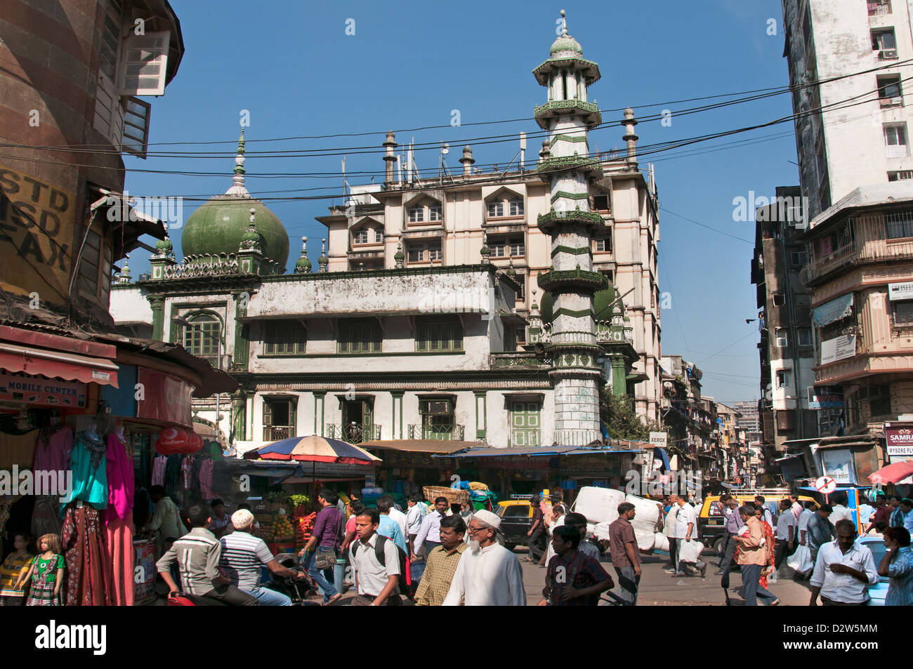 Mosque Zakaria Masjid ( Mohd ) Mohammad Ali Road Mumbai - India ( Bombay ) India Stock Photo