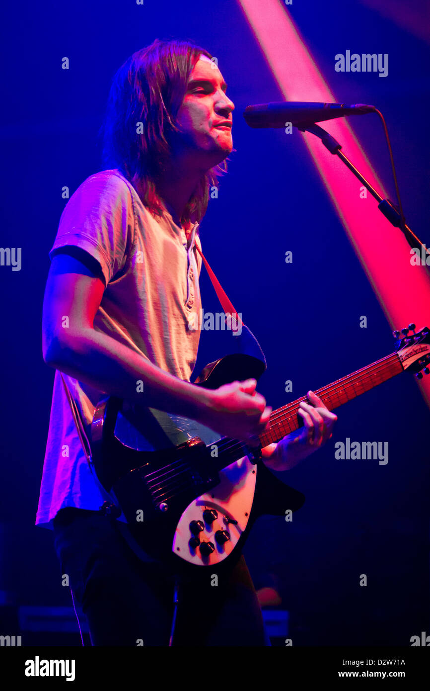 October 26, 2012 - The Australian psychedelic band Tame Impala performs at The Magazzini Generali, Milan, Italy Stock Photo