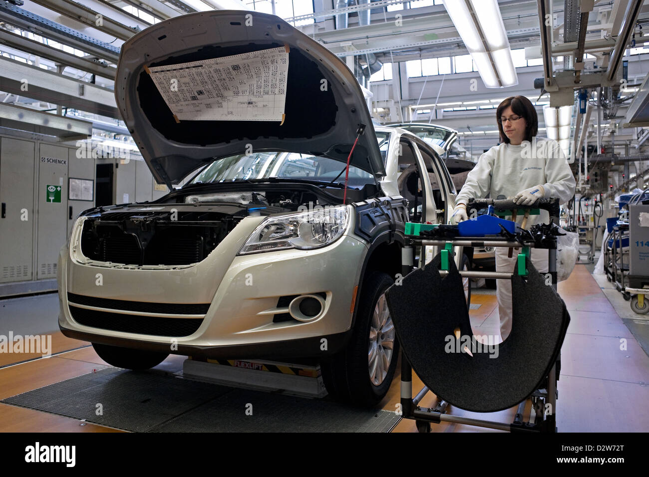 Wolfsburg, Germany, Volkswagen factory, production of the Tiguan Stock Photo