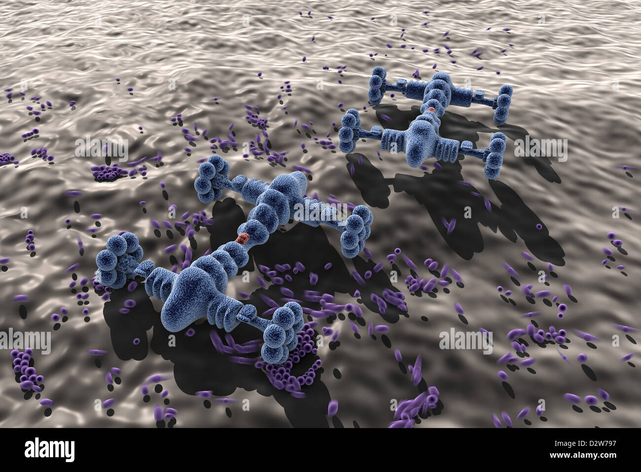 nanotechnology in science and medicine Stock Photo