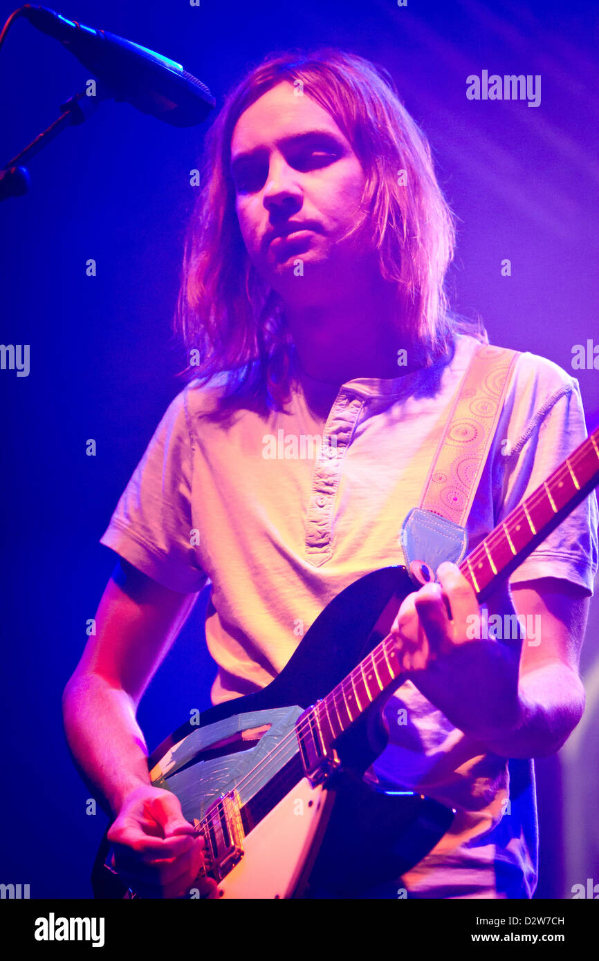 October 26, 2012 - The Australian psychedelic band Tame Impala performs at The Magazzini Generali, Milan, Italy Stock Photo