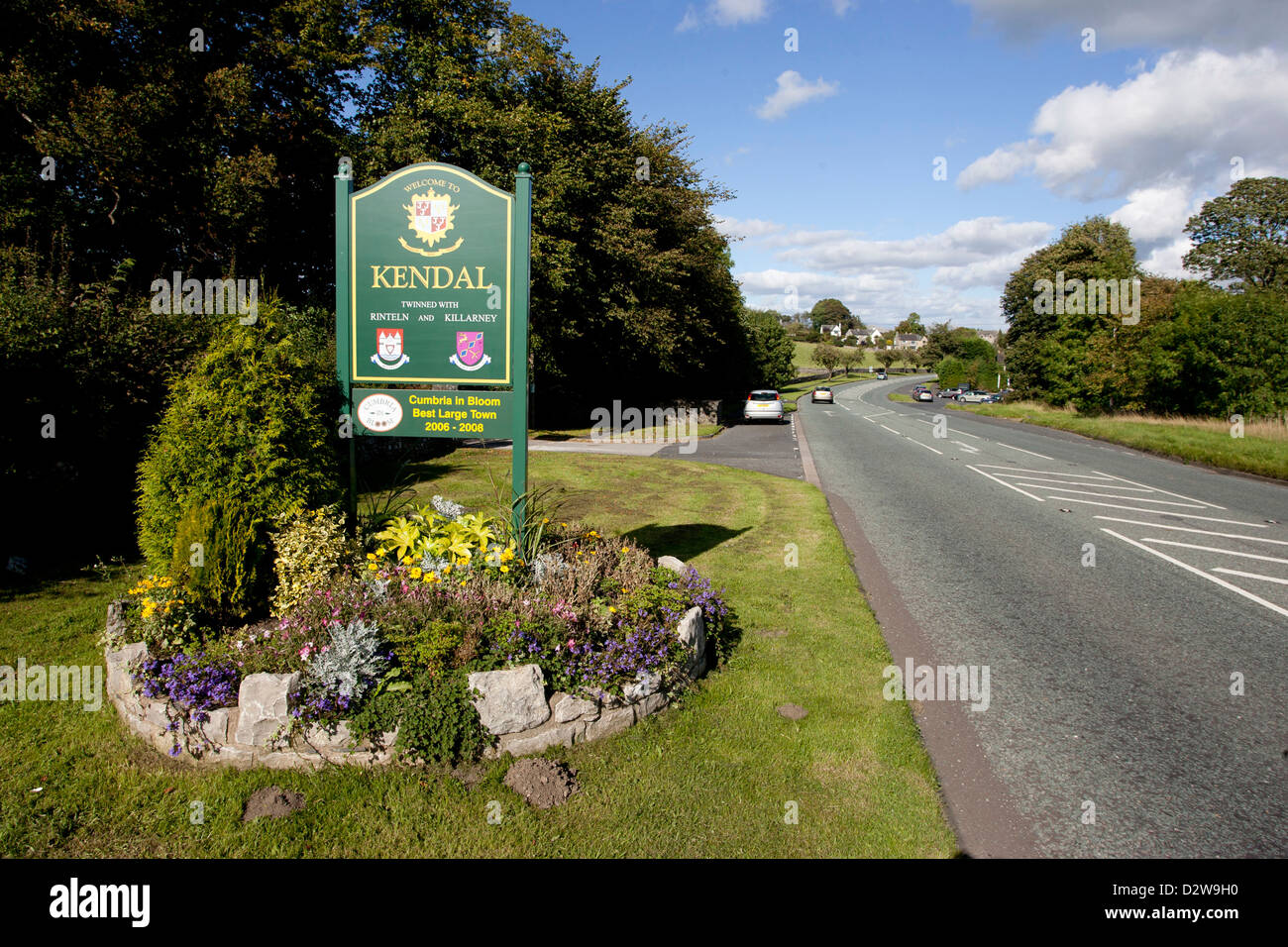 Kendal sign Kendal UK Stock Photo Alamy