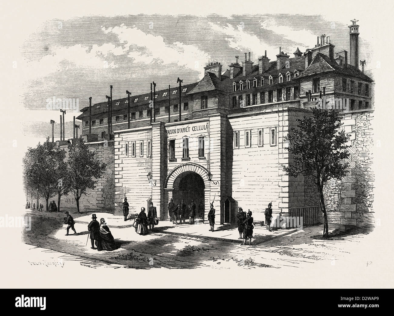 THE MAZAS PRISON PARIS FRANCE Stock Photo Alamy