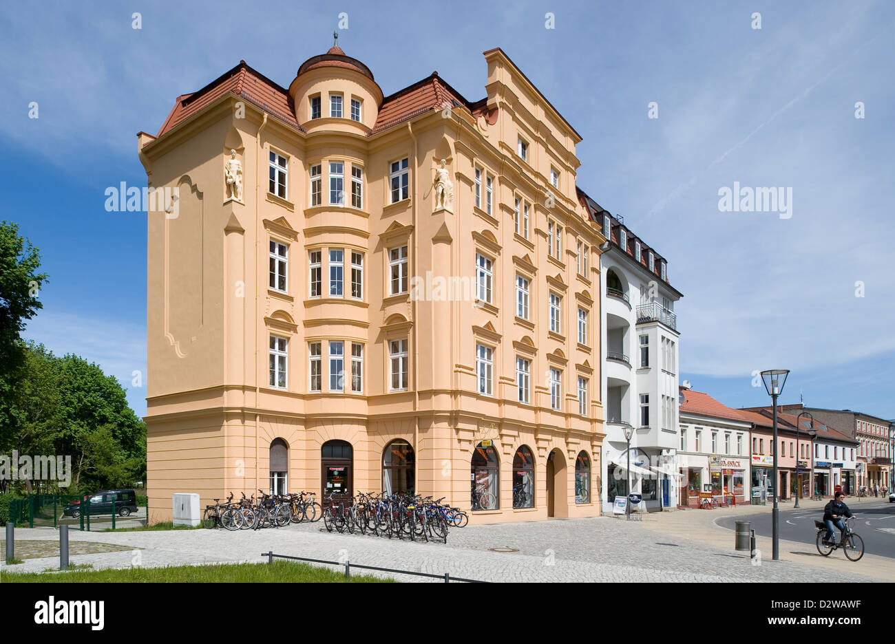 Oranienburg, Germany, renovated town houses in the center of