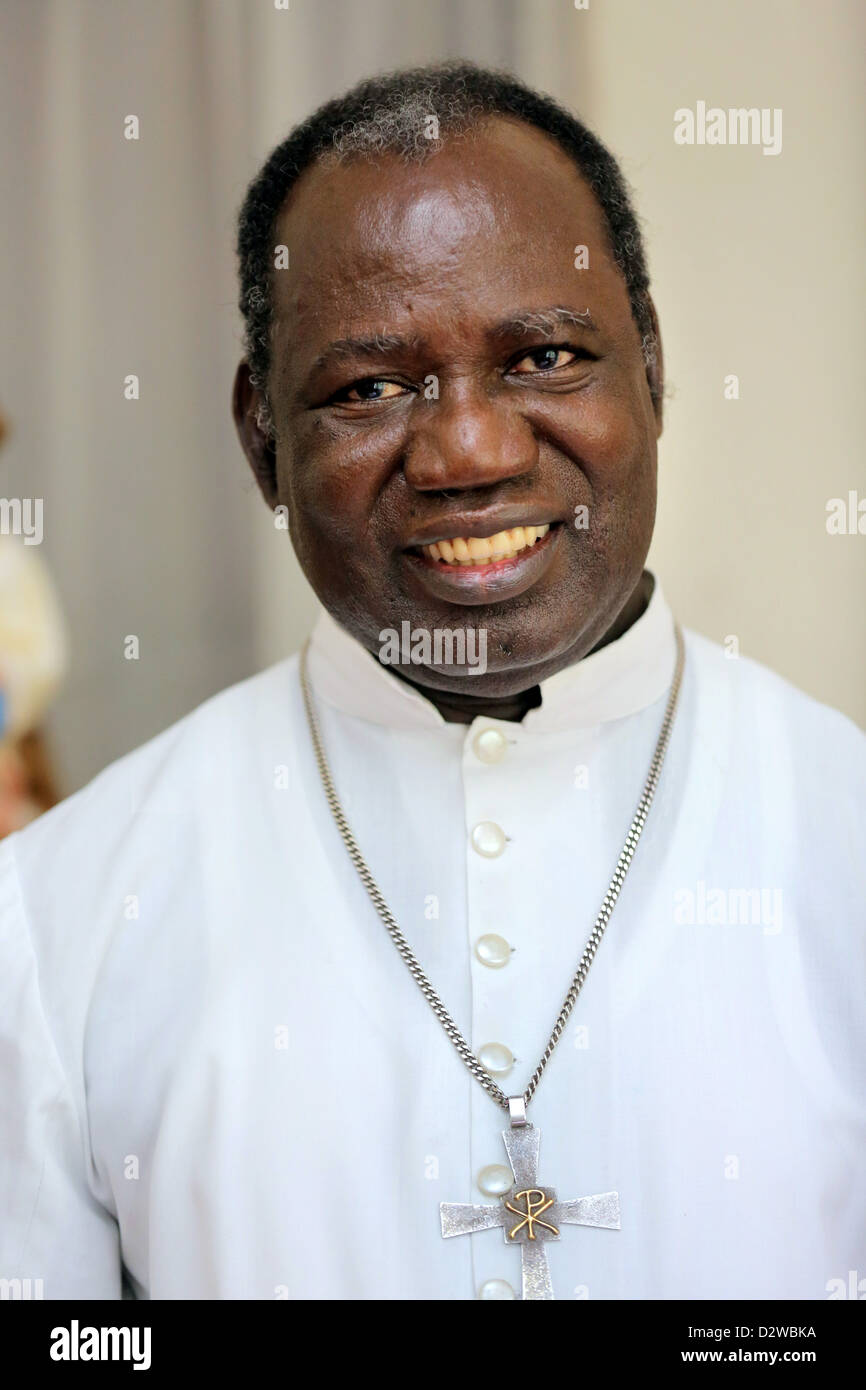 Polycarp Cardinal Pengo (68), Roman Catholic Archbishop of Dar Es Salaam, Tanzania Stock Photo