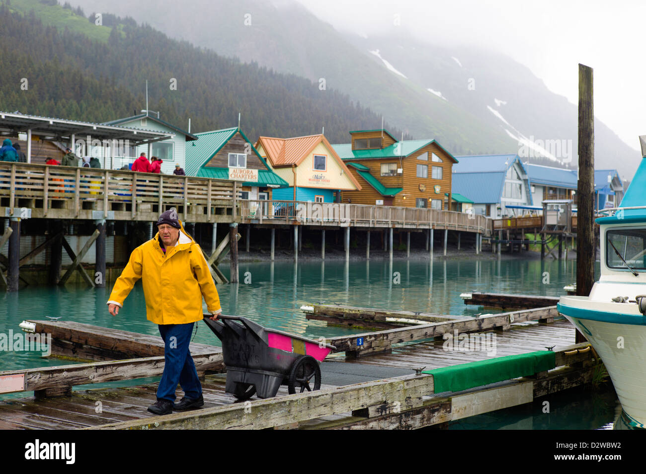 Fisherman and charter boat captains bringing in their catch of the day