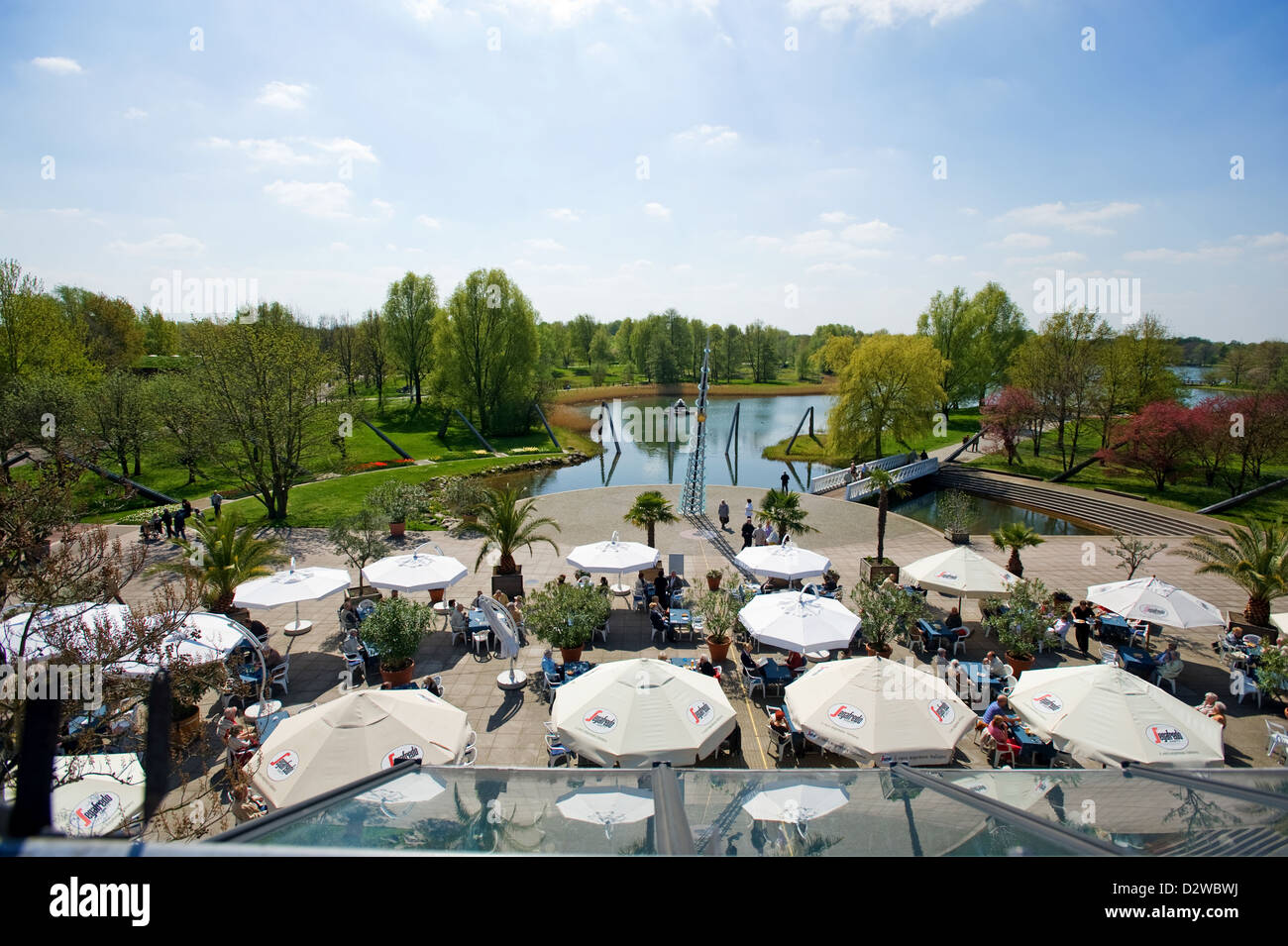 Berlin, Germany, Park view the Britz Garden Stock Photo Alamy