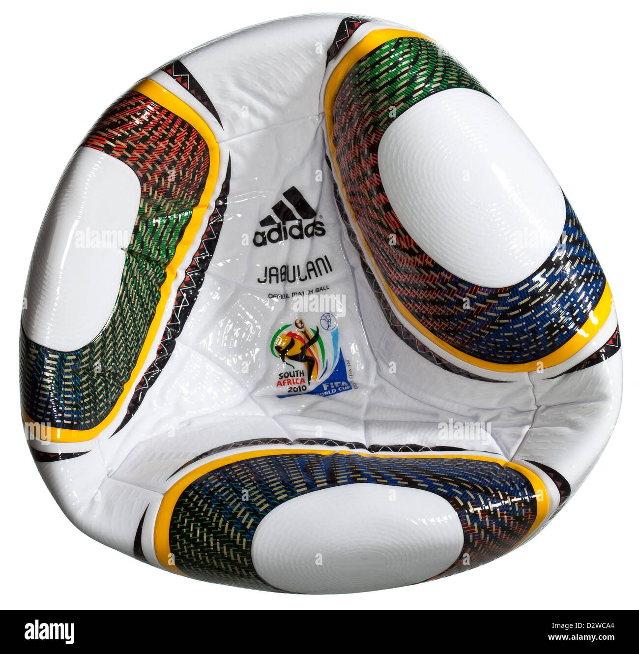 Jabulani 2010 FIFA World Cup Official Match Soccer Ball – Size 5, Machine-Stitched, Composite Leather – Multicolor
