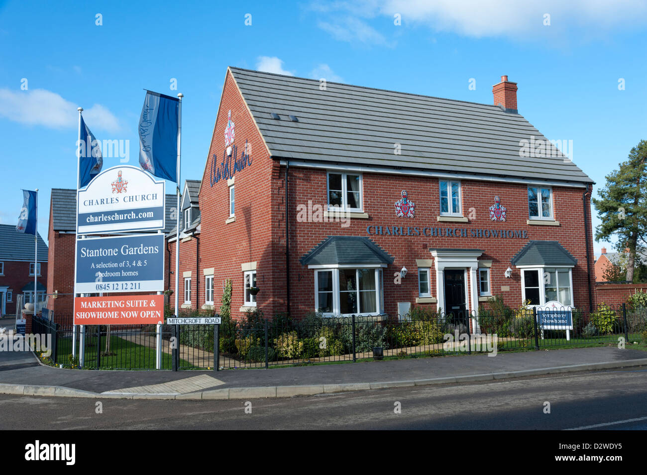 Charles Church property development  and show home Longstanton South Cambridgeshire UK Stock Photo