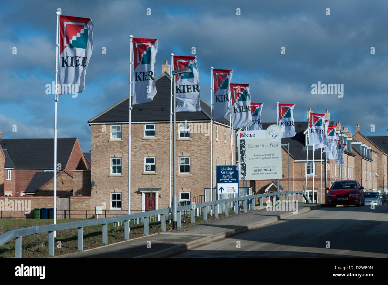 New houses by Kier at Longstanton Cambridge Cambridgeshire UK Stock Photo Alamy