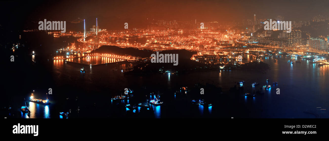 Aerial view skyline hong kong hi-res stock photography and images - Alamy