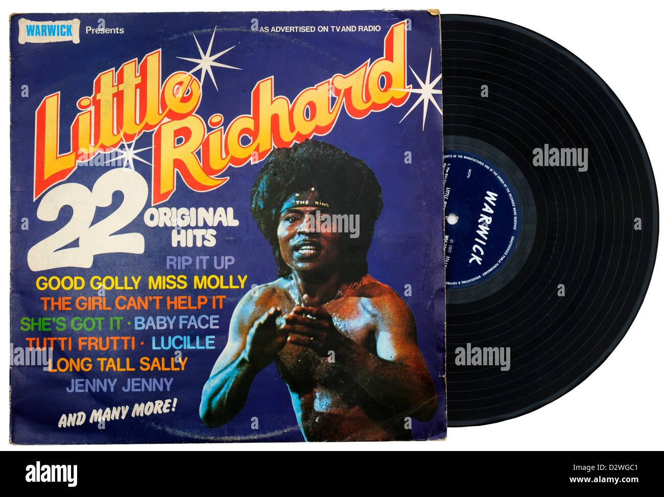 Little Richard Greatest Hits LP Stock Photo