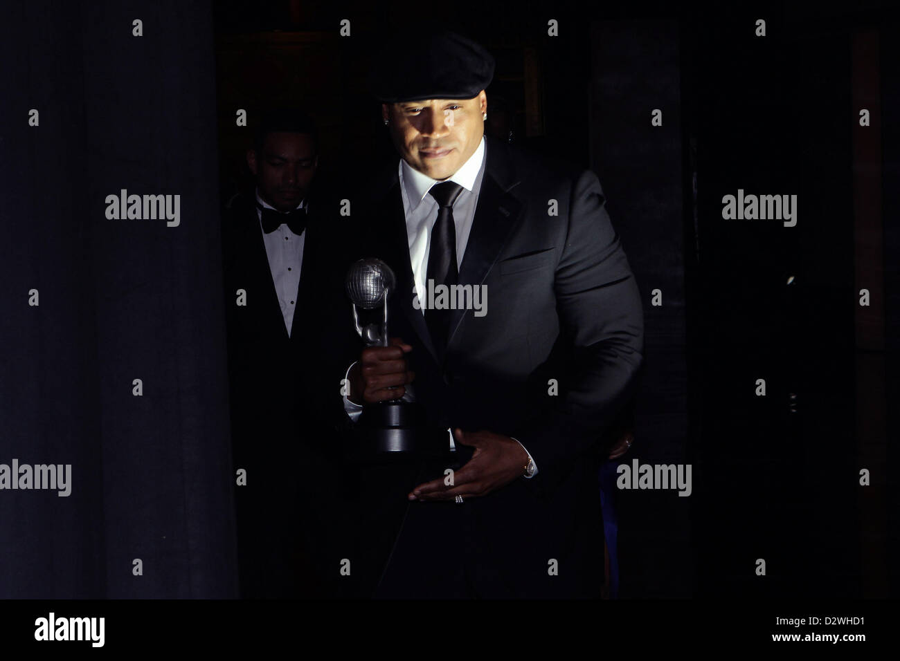 Feb. 1, 2013 - Los Angeles, California, U.S. - LL COOL J is honored as outstanding actor in a drama series for CBS' 'NCIS: Los Angeles' during the 44th NAACP Image Awards at The Shrine Auditorium. (Credit Image: © TLeopold/Globe Photos/ZUMAPRESS.com) Stock Photo