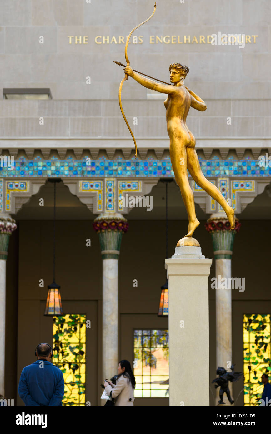 Diana by Augustus Saint Gaudens, Charles Engelhard Court, Metropolitan