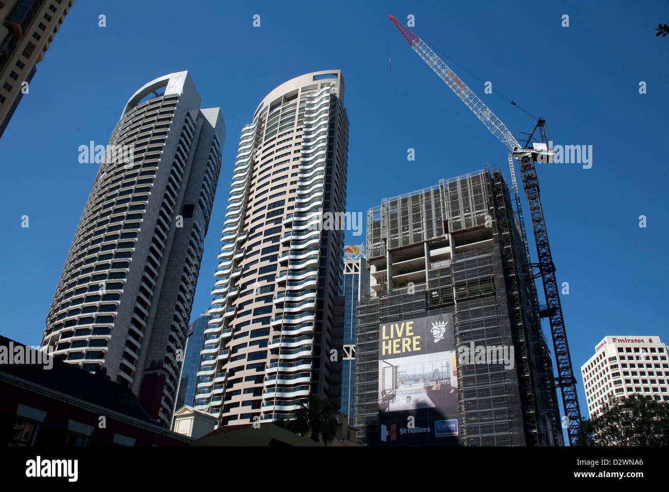 St Hilliers Apartments building site under construction Sydney