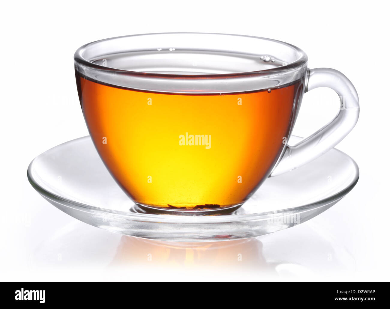 Cup of tea on a white background. Clipping path. Stock Photo