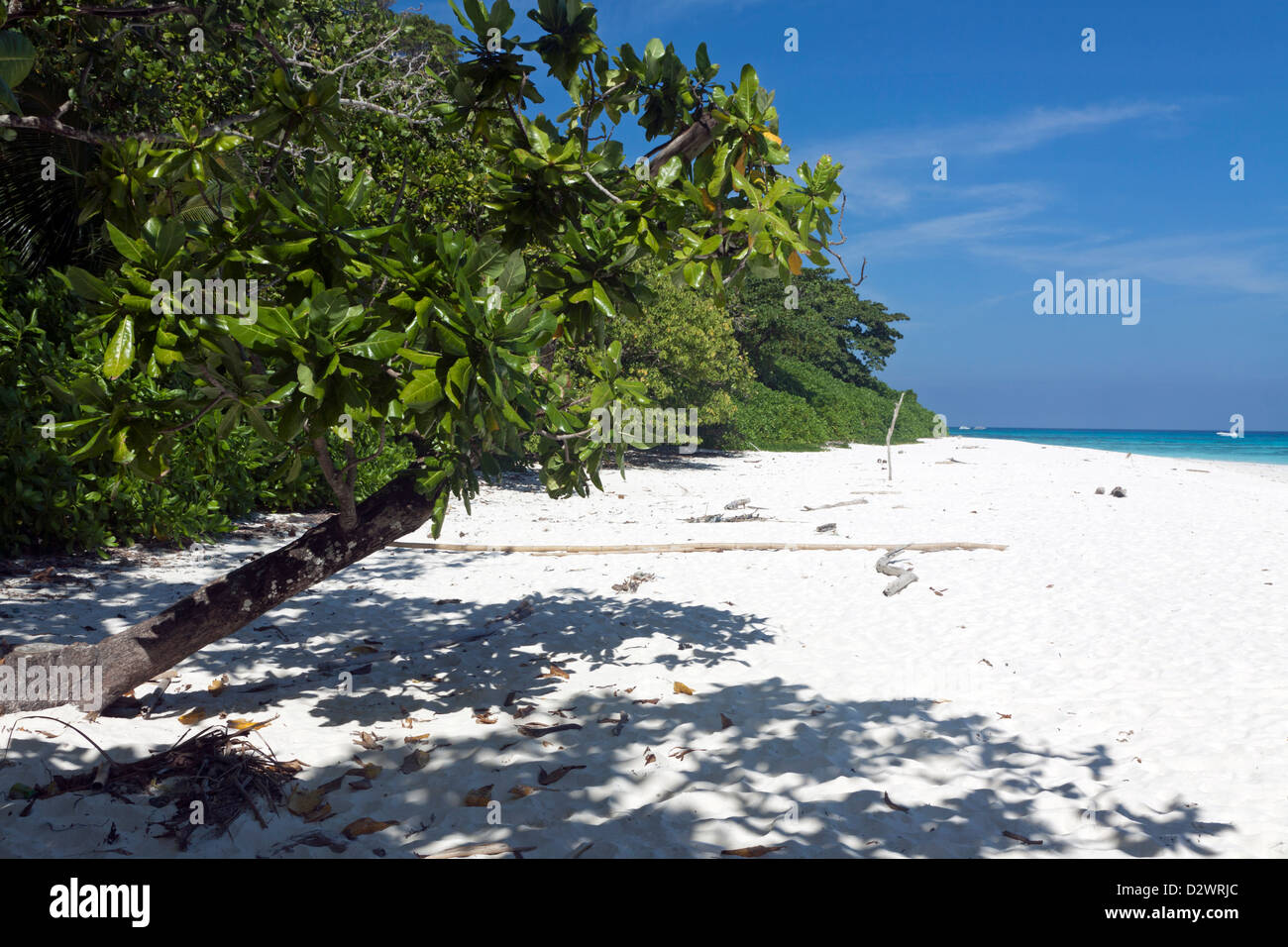 White Powder Beach of Koh Tachai in the Andaman Sea off the Thailand Coast Stock Photo