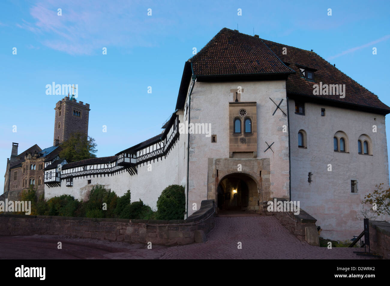Entrance of Wartburg Castle, UNESCO World Heritage Site, Eisenach