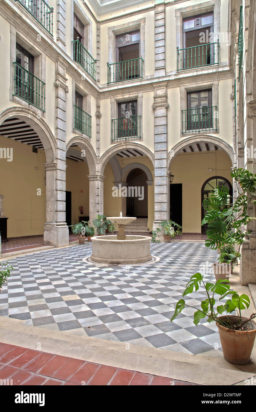 Seville, Spain, in the courtyard of the University of Seville Stock