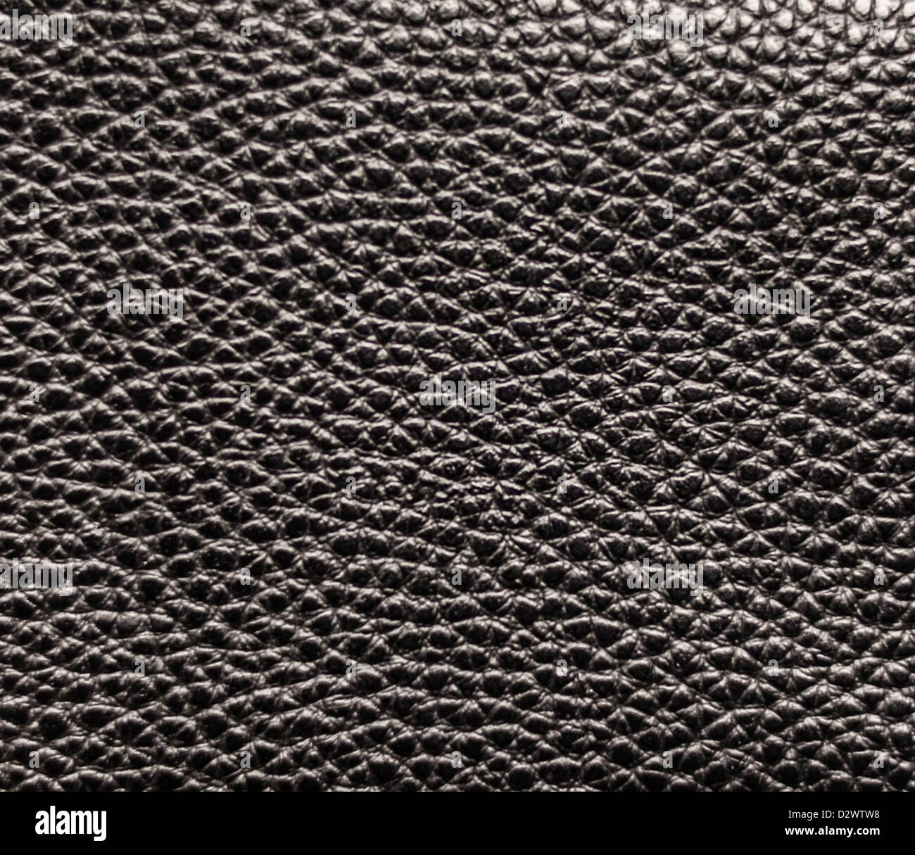 Black leather texture closeup Stock Photo
