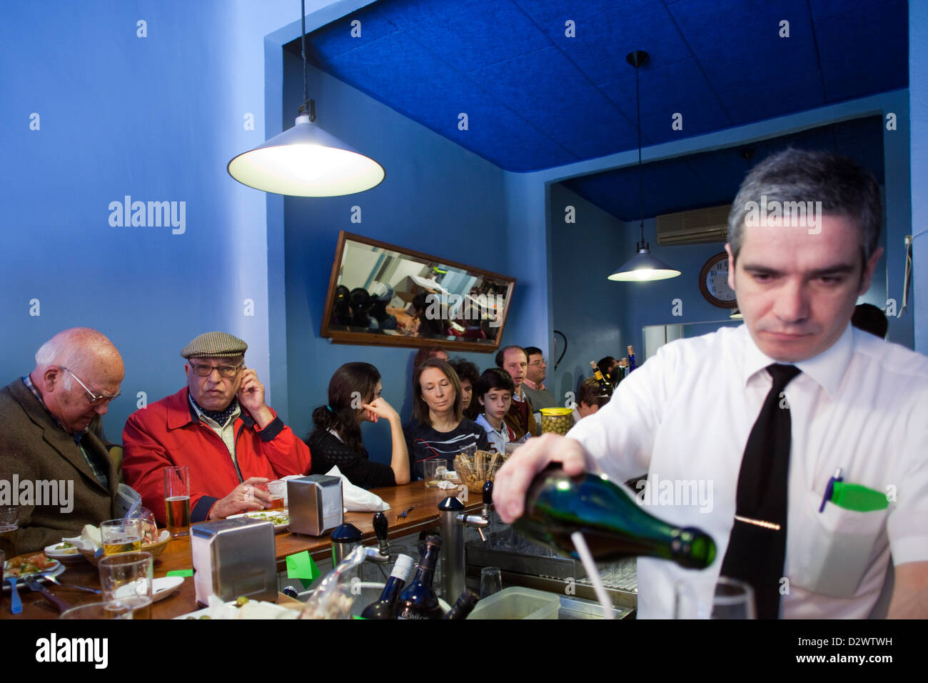 Seville, Spain, the Eslava Restaurant Stock Photo