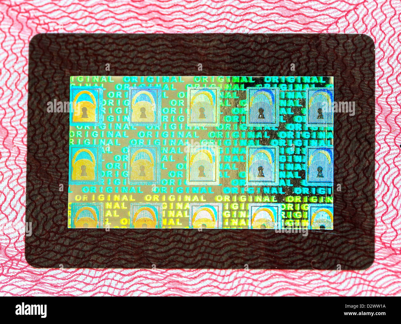 Release of a bank with the personal identification number, PIN code