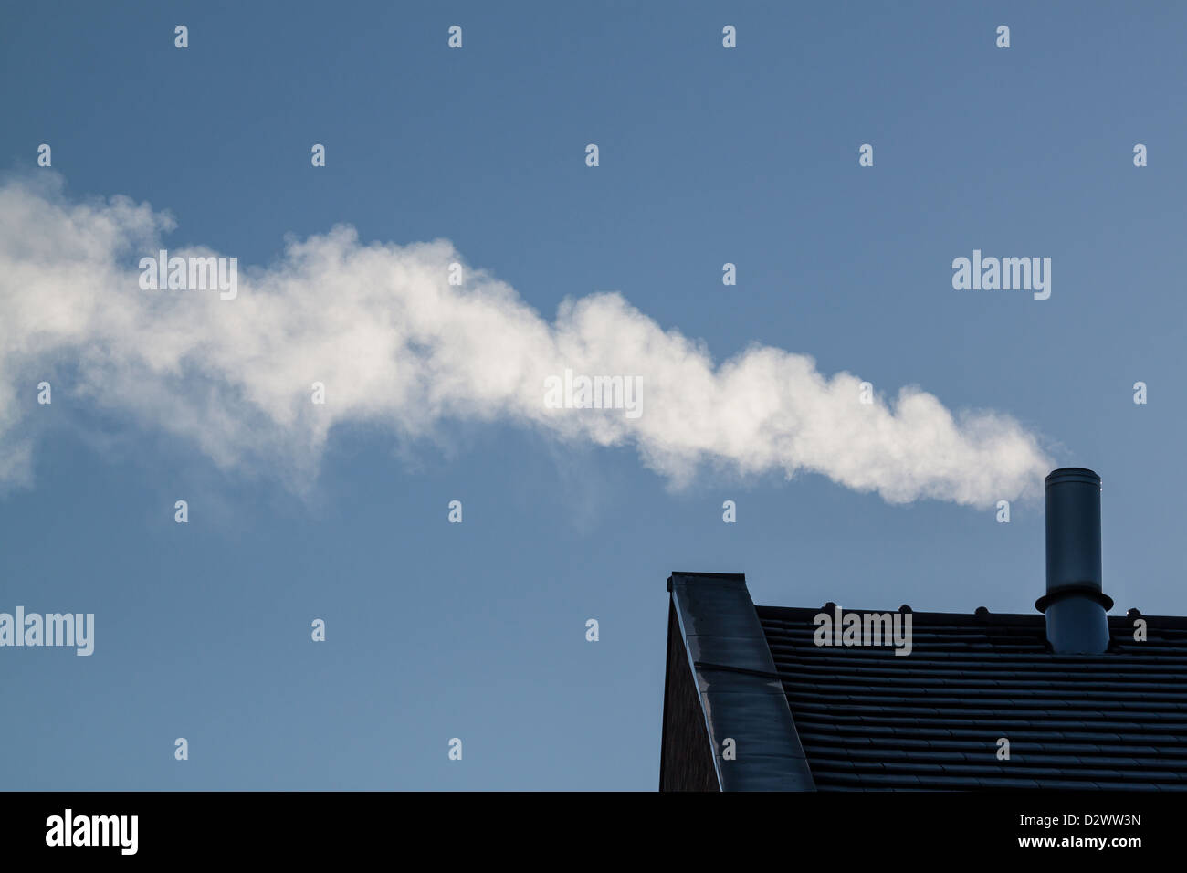 Berlin, Germany, smoking chimney Stock Photo