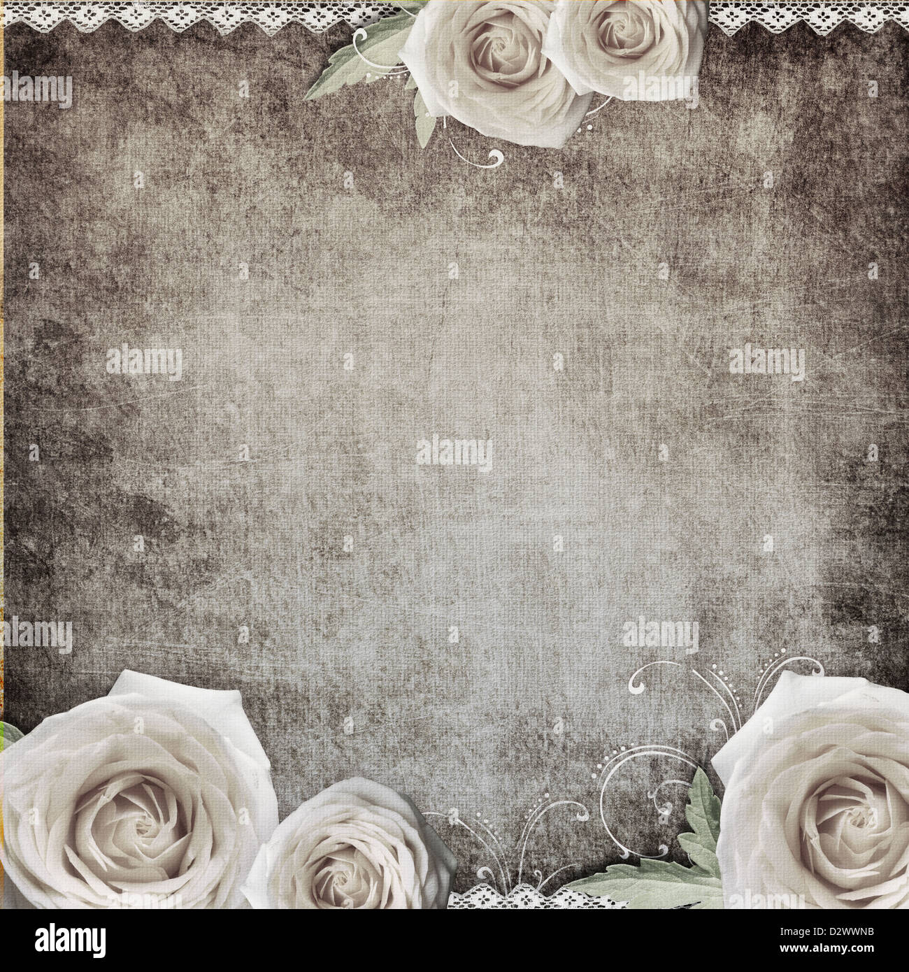 vintage romantic background with roses Stock Photo - Alamy