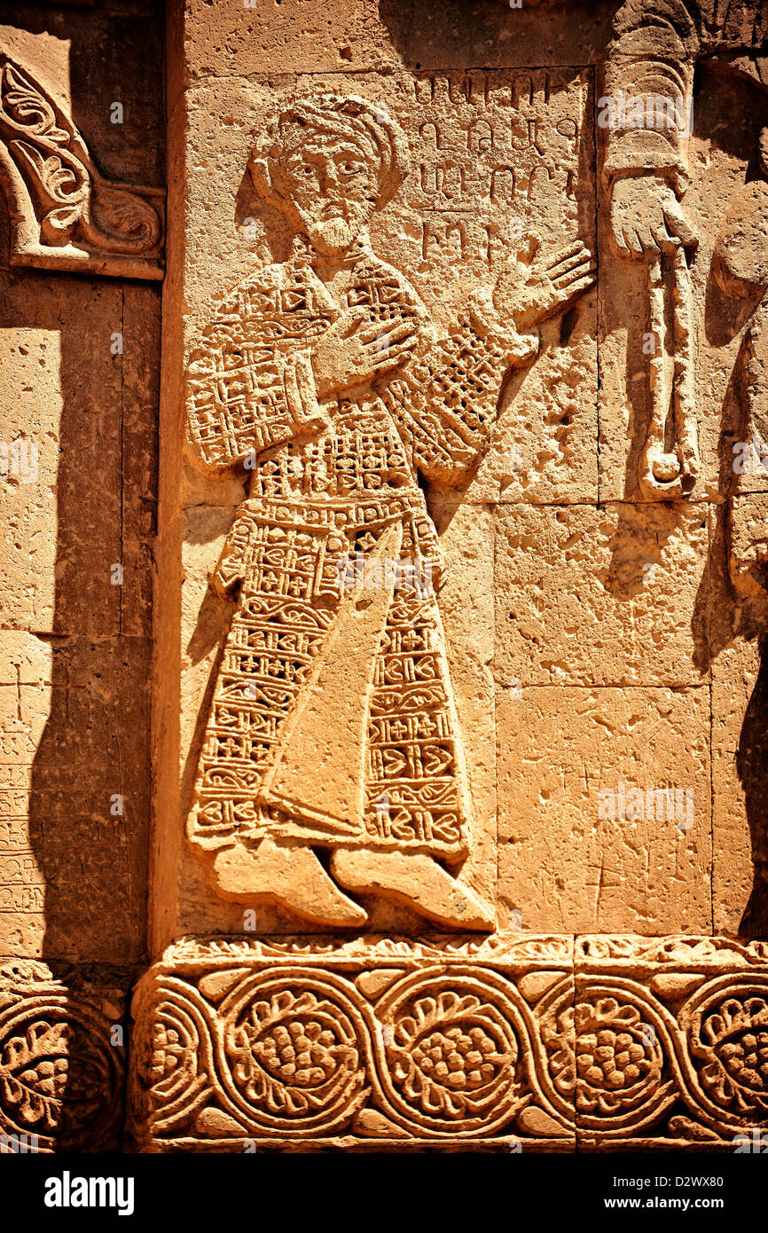 sculpture scenes from the Bible on the 10th century Armenian Orthodox