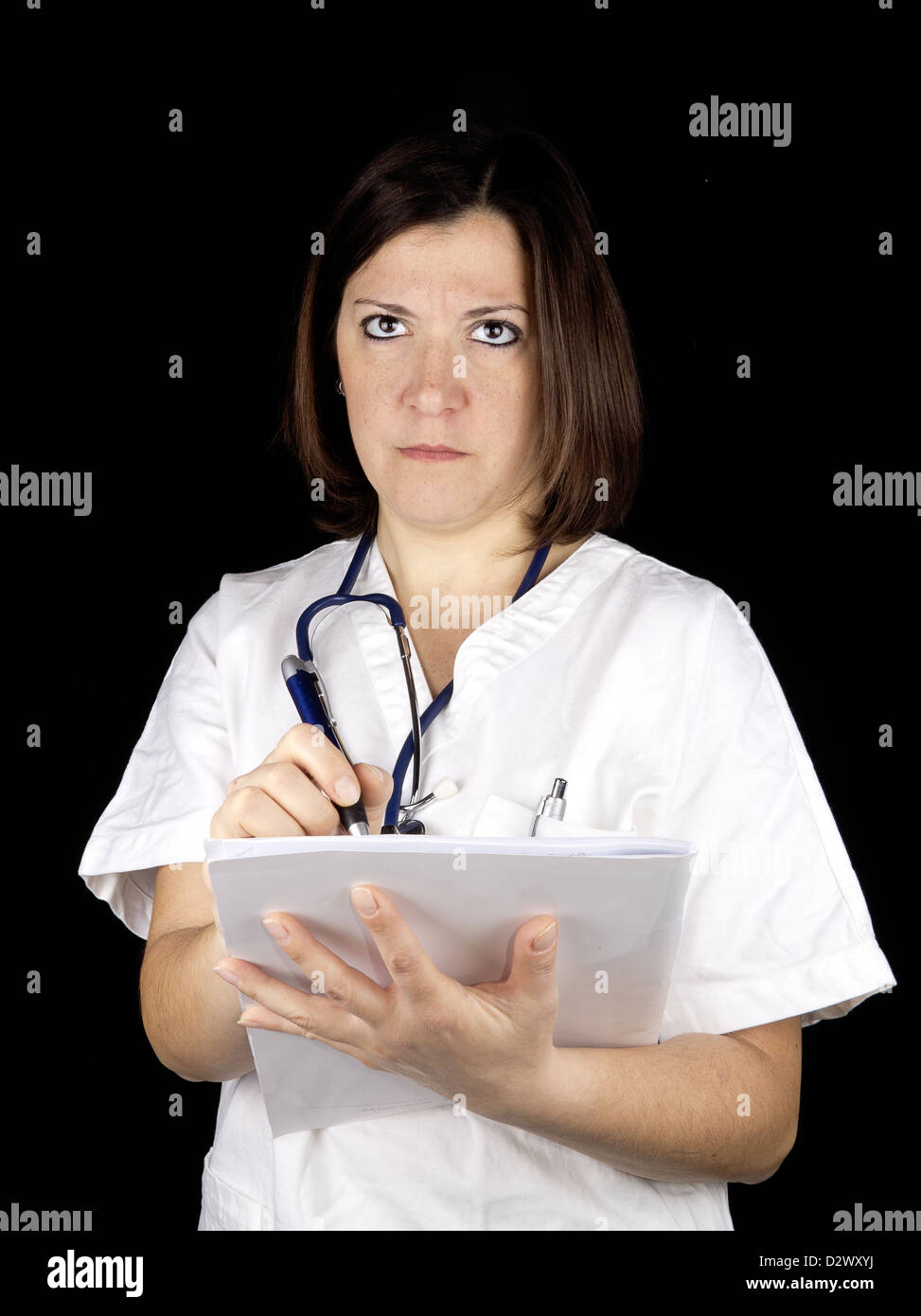 White woman doctor angry hi-res stock photography and images - Alamy
